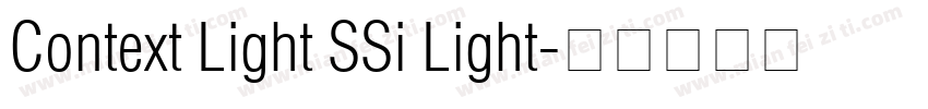 Context Light SSi Light字体转换